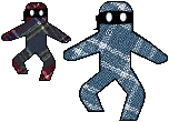[Tiny Plaid Ninjas Cutout]