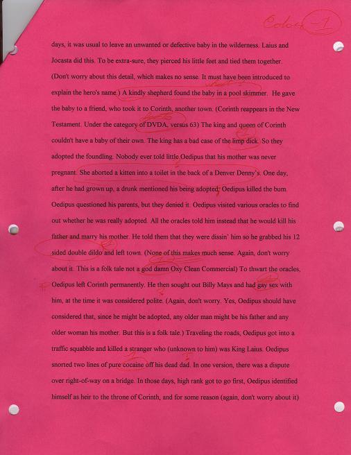 [Planes, Trains, and Plantains: The story of Oedipus.  Page 3]