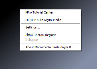 [showing the custom context menu completed]